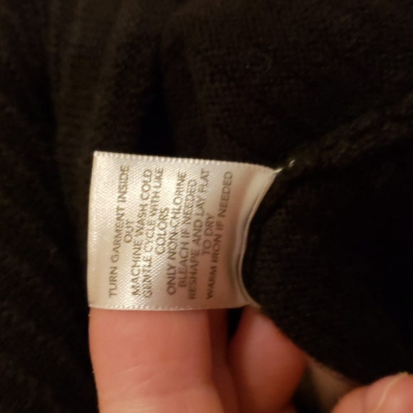 $15 or 2/$20!Christopher & Banks Gray & Black Striped Sweater Size Medium - Picture 6 of 6